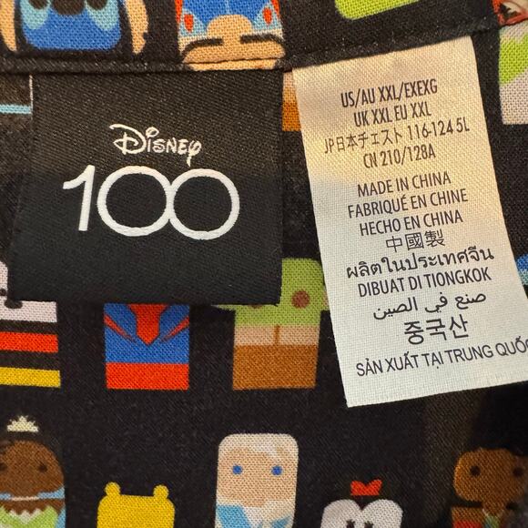 Disney 100 XXL Button Shirt Multiverse Marvel Star Wars Pixar Princesses - Picture 4 of 5